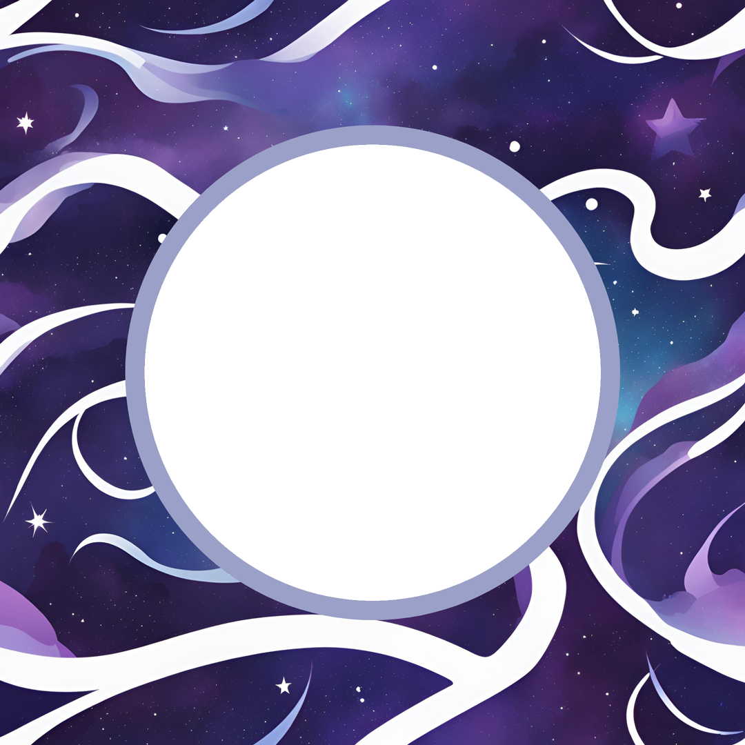 Awesome Purple Waves Galaxy Frame