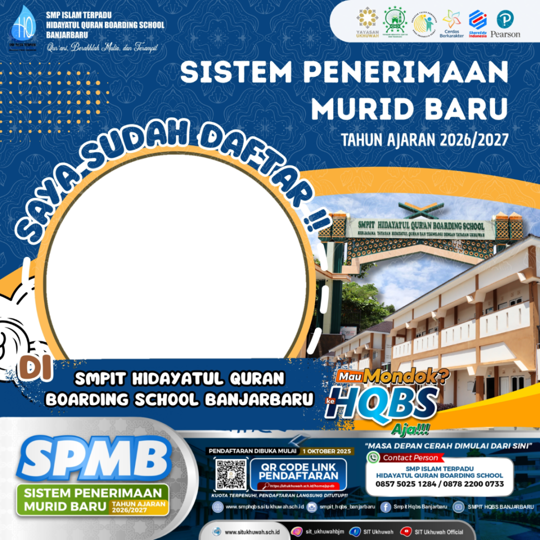 Saya Sudah Daftar SMPIT HQBS