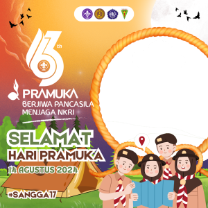 Frame of Selamat Hari Pramuka - Sangga 17