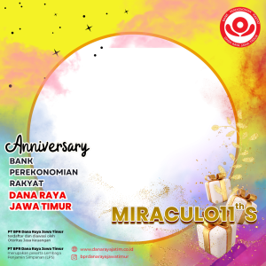 Frame of Anniversary Bank Perekonomian Rakyat Dana Raya Jawa Timur