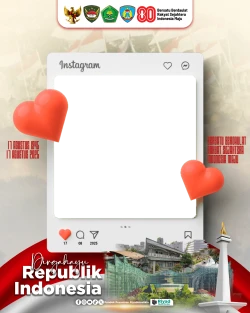 Frame of Semarak Hari Kemerdekaan Republik Indonesia 🇮🇩 Ke - 80 Tahun