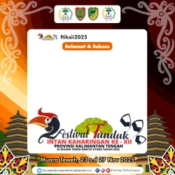 Frame of Selamat & Sukses FTIK XII Tingkat Provinsi Kalteng Tahun 2025