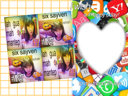 Frame of Rainbow frame of Jeje's bday!