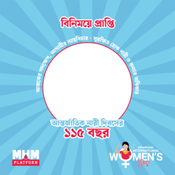 Frame of 115 years of International Women's day