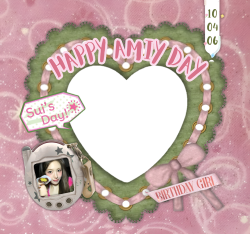 Frame of Happy Amiy Day (pink version)